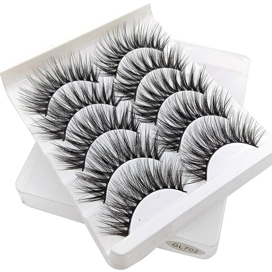 Pestañas Postizas 3D - Pack de 5 Pares Naturales y Suaves - Image 4