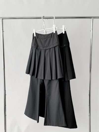 Pantalón Casual Coreano Falsa Dos Piezas con Diseño de Peto - Image 33
