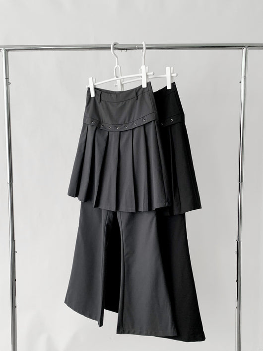 Pantalón Casual Coreano Falsa Dos Piezas con Diseño de Peto - Image 33