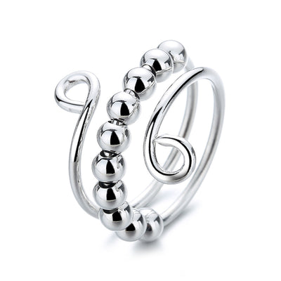 Anillo Antiestrés Doble Capa Ajustable con Retención de Color - Image 2
