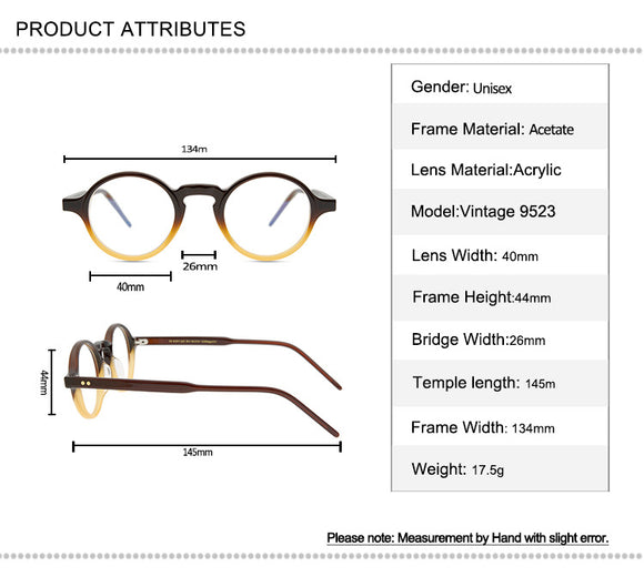 Lentes Ópticos Redondos Minimalista - Diseño Moderno para Hombre