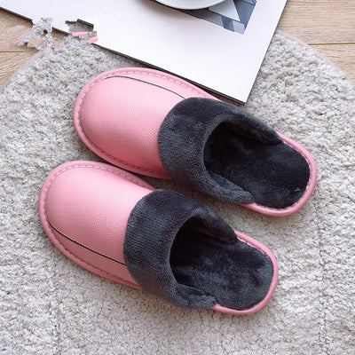 Pantuflas de Cuero Genuino con Suela Gruesa Acolchada - Cálidas e Impermeables - Image 7