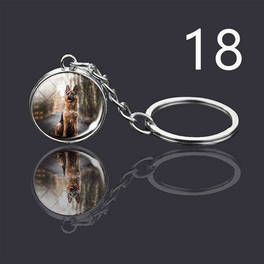 Llavero Colgante de Cristal Doble Cara Luminoso para Mascotas - Image 32