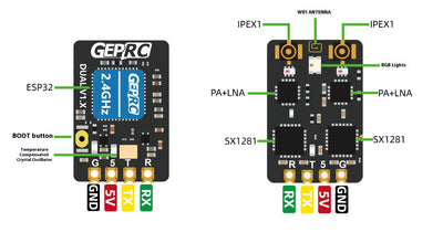 Receptor ELRS Dual 24g Nueva Generación con Diversidad de Antenas y Alta Frecuencia de Refresco - Image 13