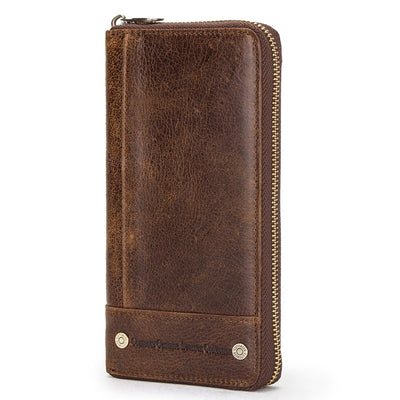 Cartera de Cuero Genuino con Protección Anti-fraude para Hombre - Image 5