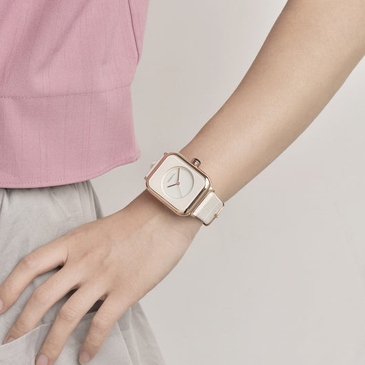 Reloj de Pulsera Elegante para Mujer con Espejo de Cristal y Marco Plateado - Image 11