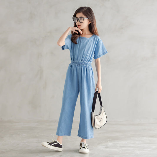Pantalón Ancho Coreano de Pierna Suelta CUHK Girl