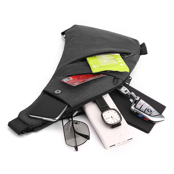 Bolsa Pectoral Multifuncional para Hombre - Bandolera Crossbody