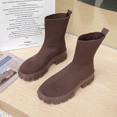Botas Cortas Ajustadas para Mujer - Diseño Elegante y Versátil - Image 12