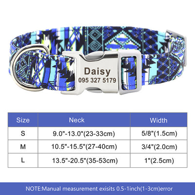 Collar de Nylon para Perro con Placa Identificadora Personalizada - Image 4
