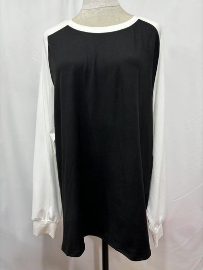 Camiseta Manga Larga Combinada Casual Cuello Redondo Multiuso - Image 13