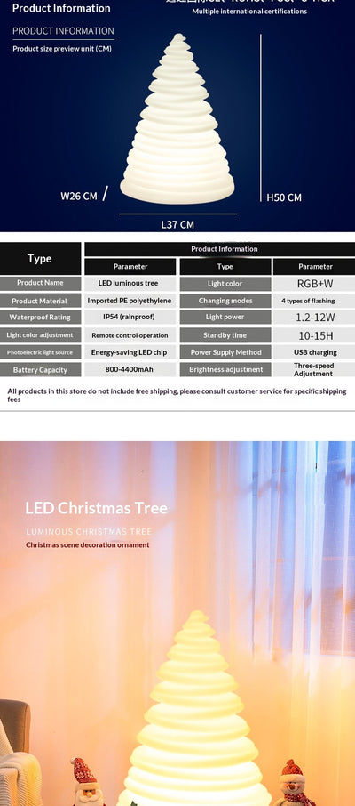 Lámpara LED Navideña Árbol Bambú con Diseño Infantil para Jardín - Image 14