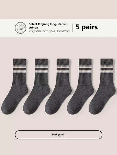 Calcetines Deportivos de Algodón Puro para Hombre - Talla Grande, Transpirables y Cómodos - Image 8
