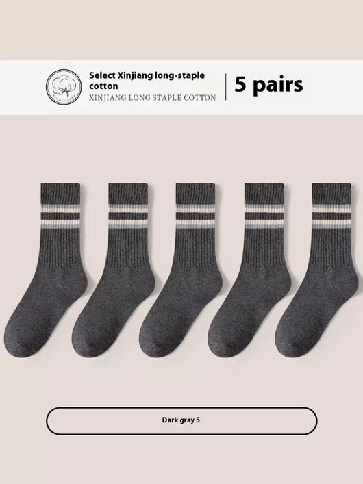 Calcetines Deportivos de Algodón Puro para Hombre - Talla Grande, Transpirables y Cómodos - Image 8