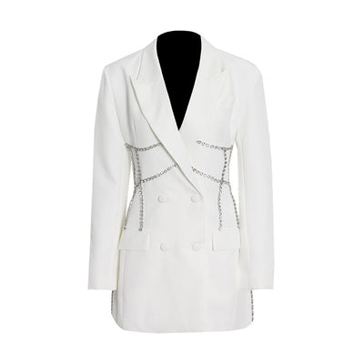 Vestido Sastre Corto Doble Botonadura - Diseño Elegante y Versátil - Image 8