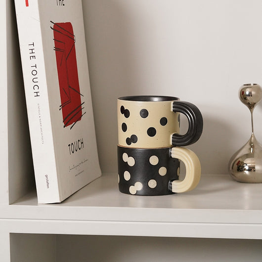 Taza de Cerámica Nórdica con Lunares - Taza de Café Creativa - Image 13