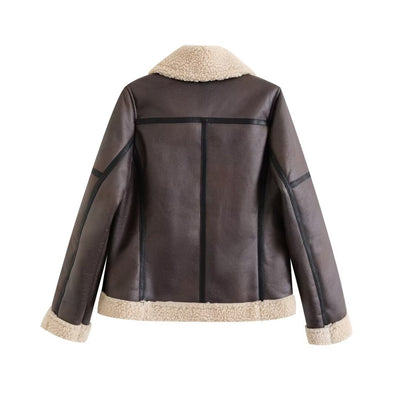 Chaqueta Cropped Estilo Biker para Mujer - Image 19