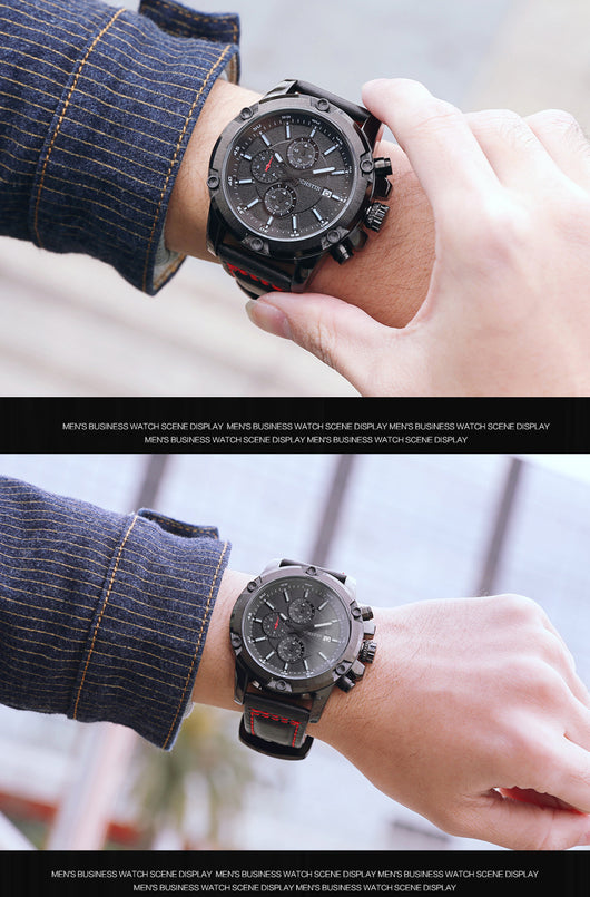 Reloj Multifunción con Calendario para Hombre - Resistente al Agua - Image 11