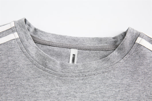 Camiseta de Hombre a Rayas con Cordones y Manga Corta - Image 16