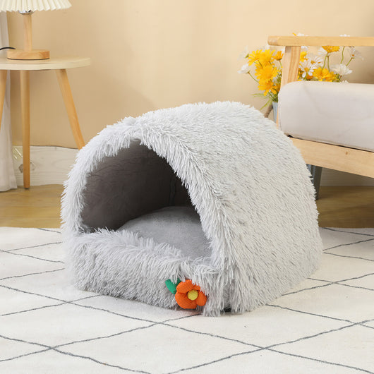 Casa Cama para Gatos Semicerrada Térmica Comprimible - Image 7
