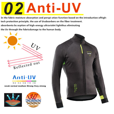 Jersey de Ciclismo Invernal en Lana Merino para Hombre - Image 17