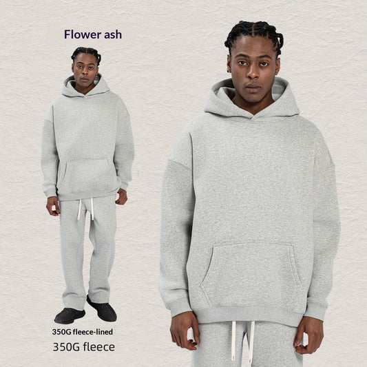 Sudadera con Capucha Forrada en Fleece - Corte Holgado y Cómodo