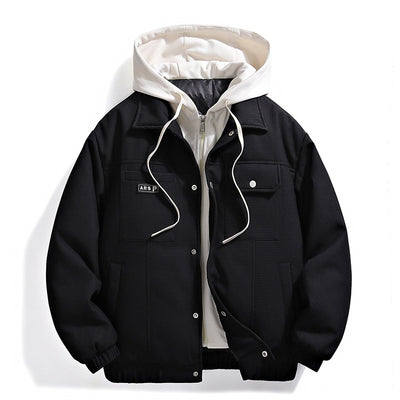 Chaqueta Acolchada Retro con Plumón Sintético Blanco - Image 9