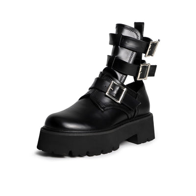 Botas Mujer Punta Redonda con Suela Gruesa y Acolchado - Image 7
