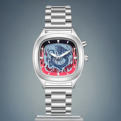 Reloj Hombre Dragón Retro Dual Pantalla Premium Resistente al Agua
