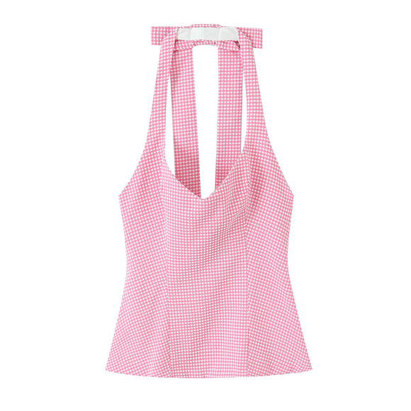 Blusa Ajustada Cuello Colgante Estilo Dulce y Picante - Colección Otoño