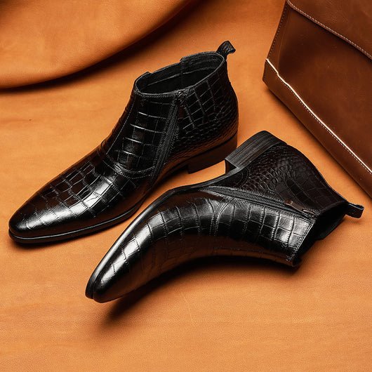Botas Altas de Cuero Genuino para Hombre - Botines Tobilleros Premium - Image 4