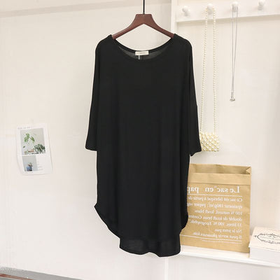 Blusa Suelta Irregular de Capas Delgada - Top Midi Versátil - Image 10