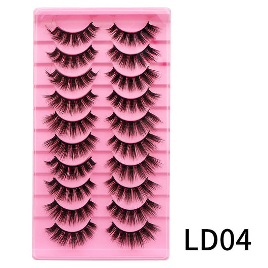 10 Pares de Pestañas Postizas Voluminosas con Rizo Natural - Image 27