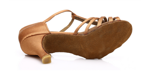 Zapatos de Baile Latino para Mujer Satén Tacón 7cm - Image 10