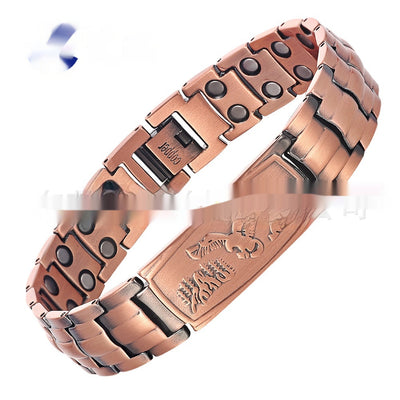 Pulsera Magnética de Cobre Estilo Retro Europeo Águila para Hombre - Image 8