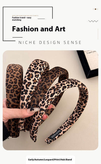 Diadema Vintage Leopardo en Terciopelo - Accesorio Versátil para Cualquier Estilo - Image 14
