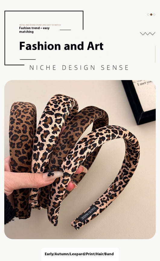Diadema Vintage Leopardo en Terciopelo - Accesorio Versátil para Cualquier Estilo - Image 14