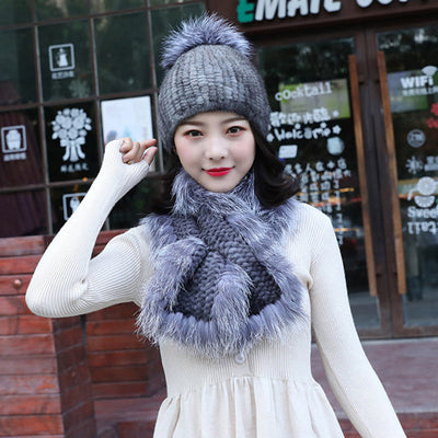 Conjunto de Gorro y Bufanda de Visón para Mujer - Abrigo Premium - Image 4
