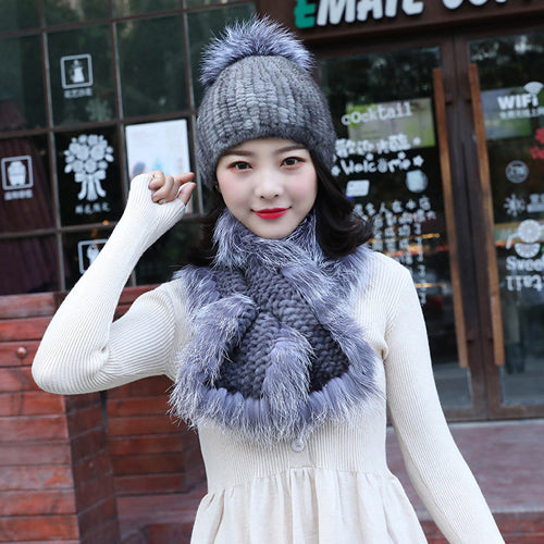 Conjunto de Gorro y Bufanda de Visón para Mujer - Abrigo Premium - Image 4