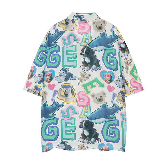 Playera Casual Estampada de Manga Corta para Hombre