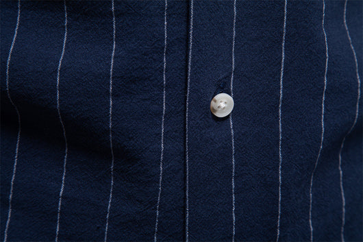 Camisa Cubana de Rayas en Algodón para Hombre - Image 17
