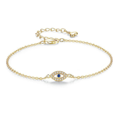 Pulsera de Plata Esterlina Ojo de Demonio con Cruz - Diseño Trending - Image 3