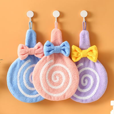 Toalla de Mano de Felpa Coral Gruesa con Diseño Lollipop - Image 23