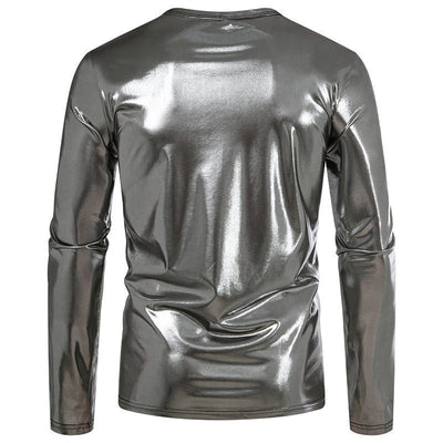 Camiseta de Manga Larga Brillante para Hombre - Base Layer de Moda - Image 11