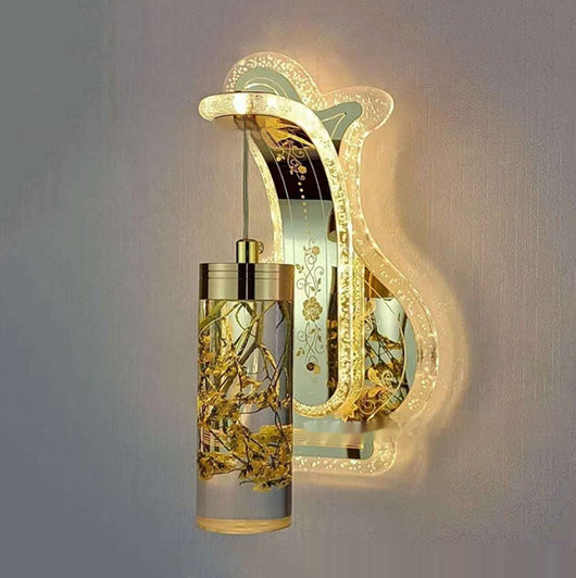 Lámpara de Pared Colgante de Cristal Acrílico Ovalado con Luz Cálida para Hoteles y Dormitorios - Image 18
