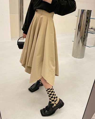 Falda Slim de Cintura Alta con Diseño Irregular - Image 15