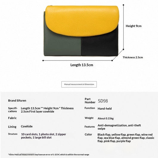 Billetera Compacta para Mujer en Cuero Suave Texturizado - Image 2