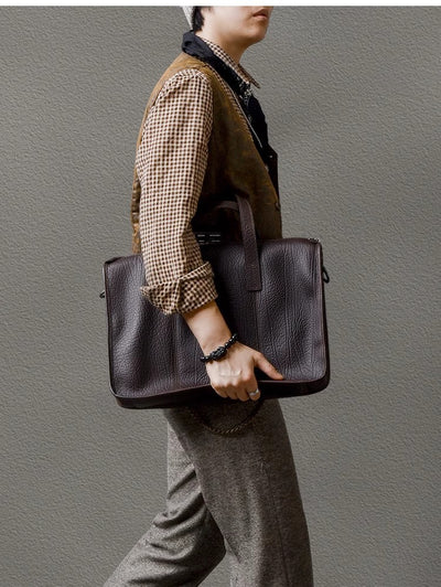 Bolso Ejecutivo de Cuero Grueso para Hombre - Image 17