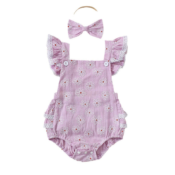Pelele de Encaje para Niña Verano - Diseño Elegante y Cómodo