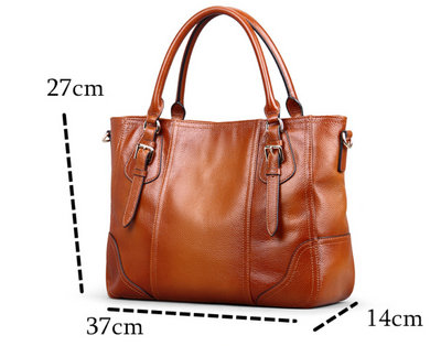 Bolso de Cuero Genuino Estilo Retro con Bandolera Simple - Image 7